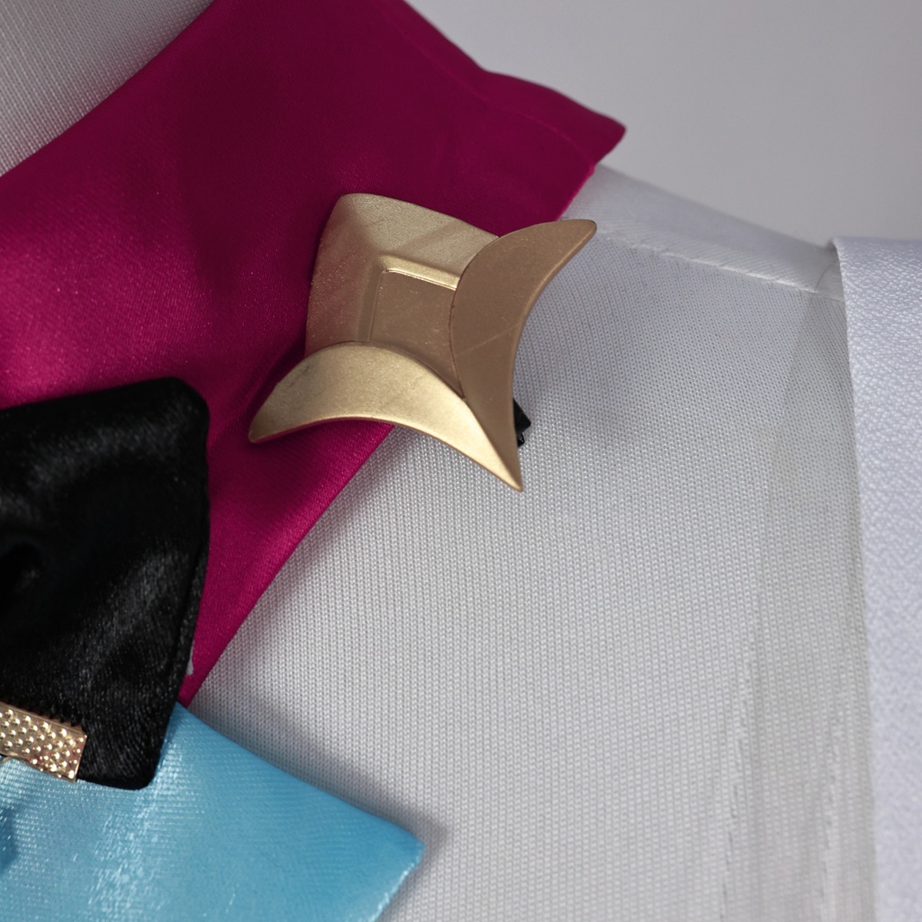 Monenjoy 原神 エスコフィエ コスプレ衣装 Escoffier コスチューム ワンピース 洋服 帽子付 3d樹脂アクセサリー G1199