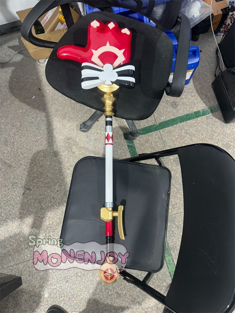 Monenjoy 崩壊スターレイル 火花 法杖 PETG材質 100cm いいねハンド チョキハンド スタレ コスチューム 二相楽園 切り替え可能 武器モデル