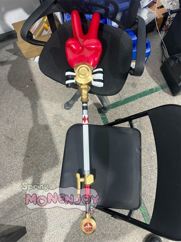 Monenjoy 崩壊スターレイル 火花 法杖 PETG材質 100cm いいねハンド チョキハンド スタレ コスチューム 二相楽園 切り替え可能 武器モデル