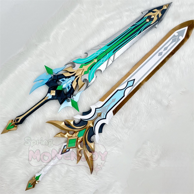 Monenjoy 原神 ファルカ 両手剣 西風騎士団の大団長 空月の歌  ナド・クライ 武器モデル　コスプレ道具　120cmと115cm　