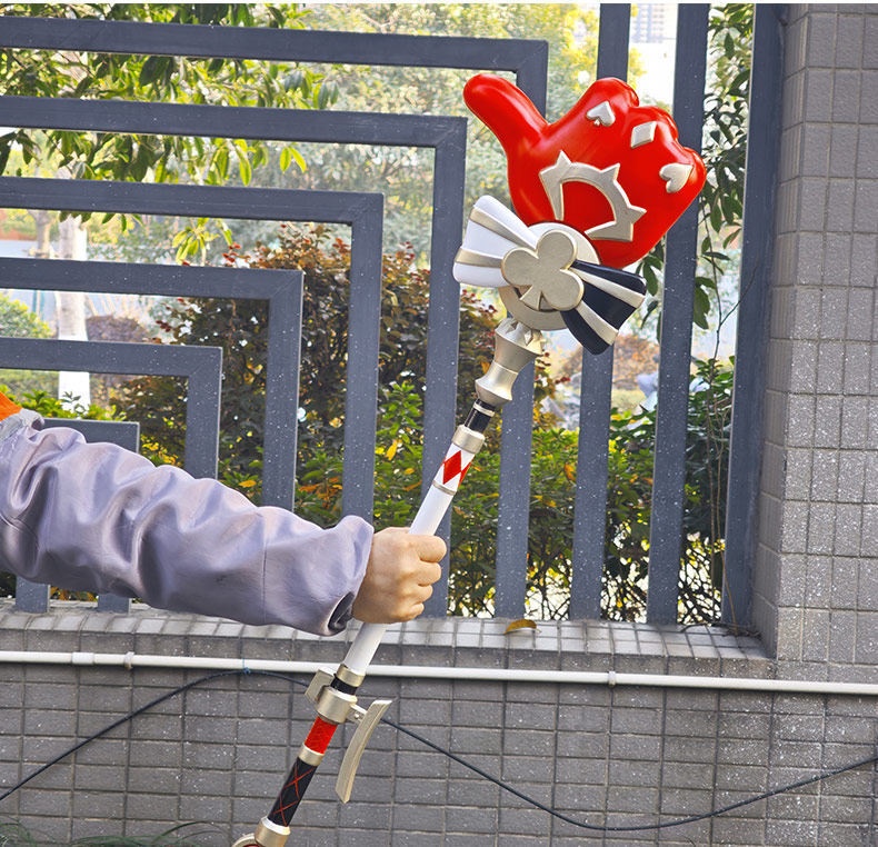 Monenjoy 崩壊スターレイル 火花 じゃんけん手杖 PU版 コスプレ道具 100cm 軽量 丈夫 耐久 武器モデル