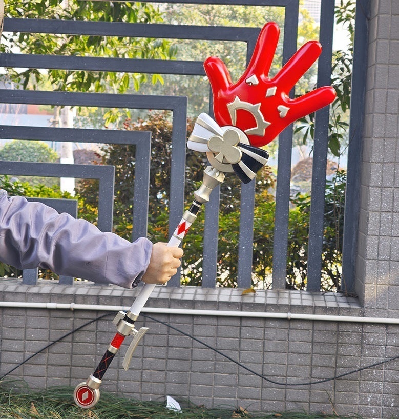 Monenjoy 崩壊スターレイル 火花 じゃんけん手杖 PU版 コスプレ道具 100cm 軽量 丈夫 耐久 武器モデル