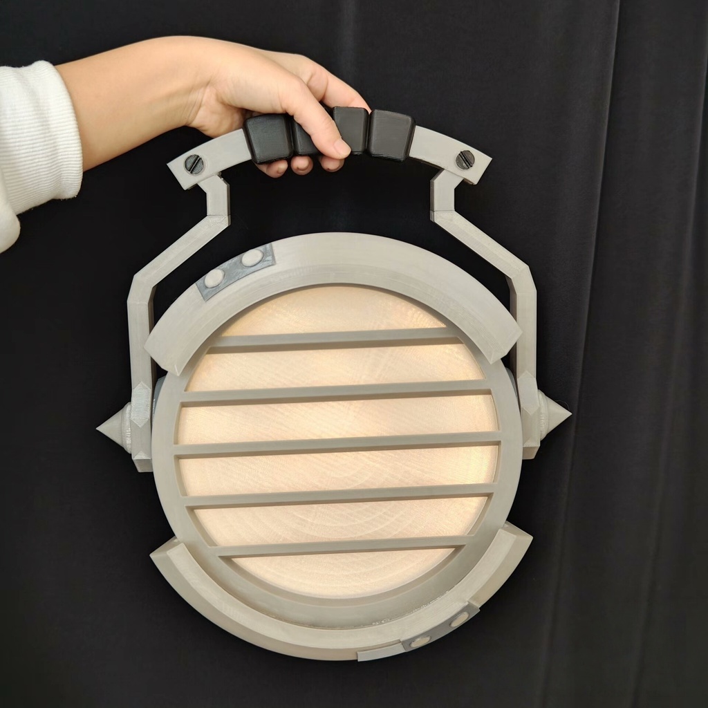 Monenjoy 原神 イルーガ コスプレ道具 ライト 闇夜の燃芯 Illuga 武器モデル 35*34cm厚17cm 道具 Petg材質