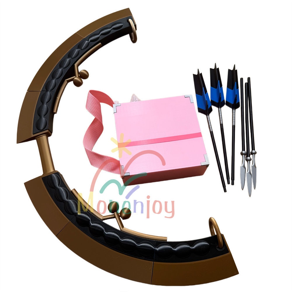 Monenjoy 超かぐや姫! 駒沢乃依 コスプレ弓矢セット 弓 矢筒 PETG素材 80cm 本格武器プロップ