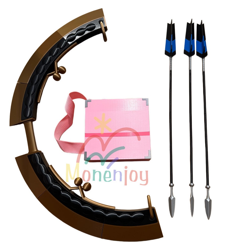 Monenjoy 超かぐや姫！ 駒沢乃依 コスプレ弓矢セット 弓 矢筒 PETG素材 80cm 本格武器プロップ