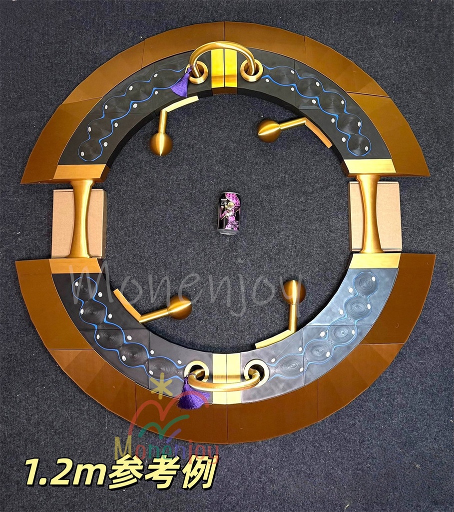 Monenjoy 超かぐや姫! 駒沢乃依 コスプレ弓矢セット 弓 片面円環形態可能 PETG素材 90cmと120cm 3Kg 武器プロップ