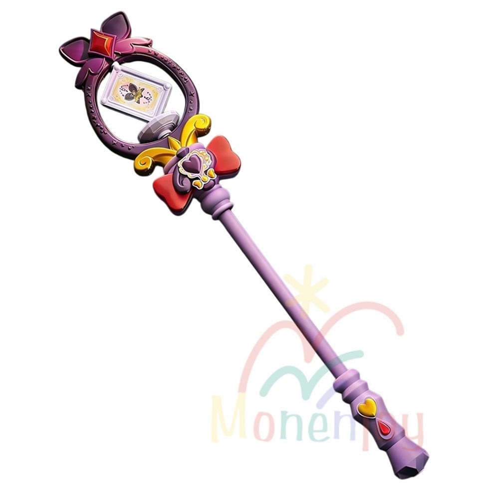 Monenjoy　名探偵プリキュア　森亜るるか 　キュアアルカナ・シャドウ　魔法杖 120cm　PLA材質　レプリカ　撮影道具　武器モデル