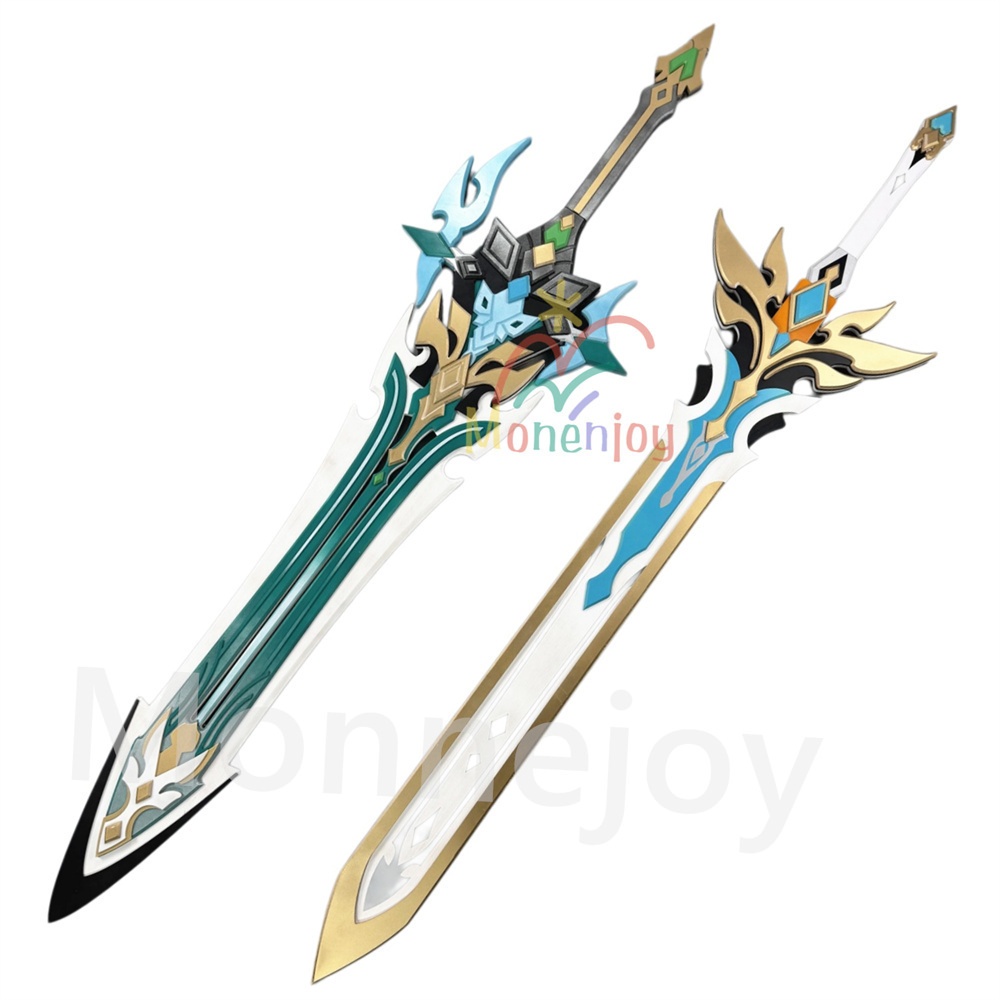 Monenjoy 原神 ファルカ 狼の武勲詩 コスプレ道具 レプリカ 130cm 木材質 ファルカモチーフ 両手剣 イベント舞台対応