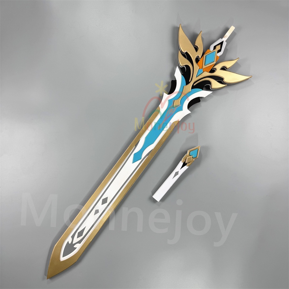 Monenjoy 原神 ファルカ 狼の武勲詩 コスプレ道具 レプリカ 130cm 木材質 ファルカモチーフ 両手剣 イベント舞台対応