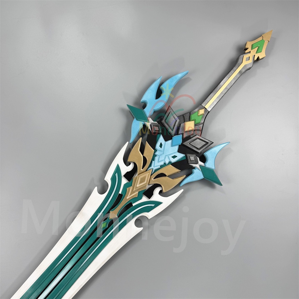 Monenjoy 原神 ファルカ 狼の武勲詩 コスプレ道具 レプリカ 130cm 木材質 ファルカモチーフ 両手剣 イベント舞台対応
