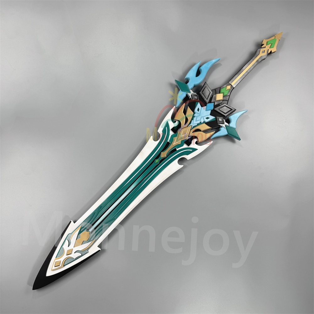 Monenjoy 原神 ファルカ 狼の武勲詩 コスプレ道具 レプリカ 130cm 木材質 ファルカモチーフ 両手剣 イベント舞台対応