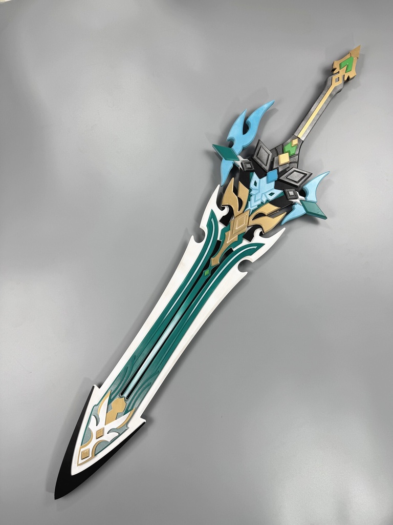 Monenjoy 原神 ファルカ 狼の武勲詩 コスプレ道具 レプリカ 130cm 木材質 ファルカモチーフ 両手剣 イベント舞台対応