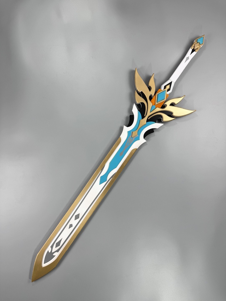 Monenjoy 原神 ファルカ 狼の武勲詩 コスプレ道具 レプリカ 130cm 木材質 ファルカモチーフ 両手剣 イベント舞台対応
