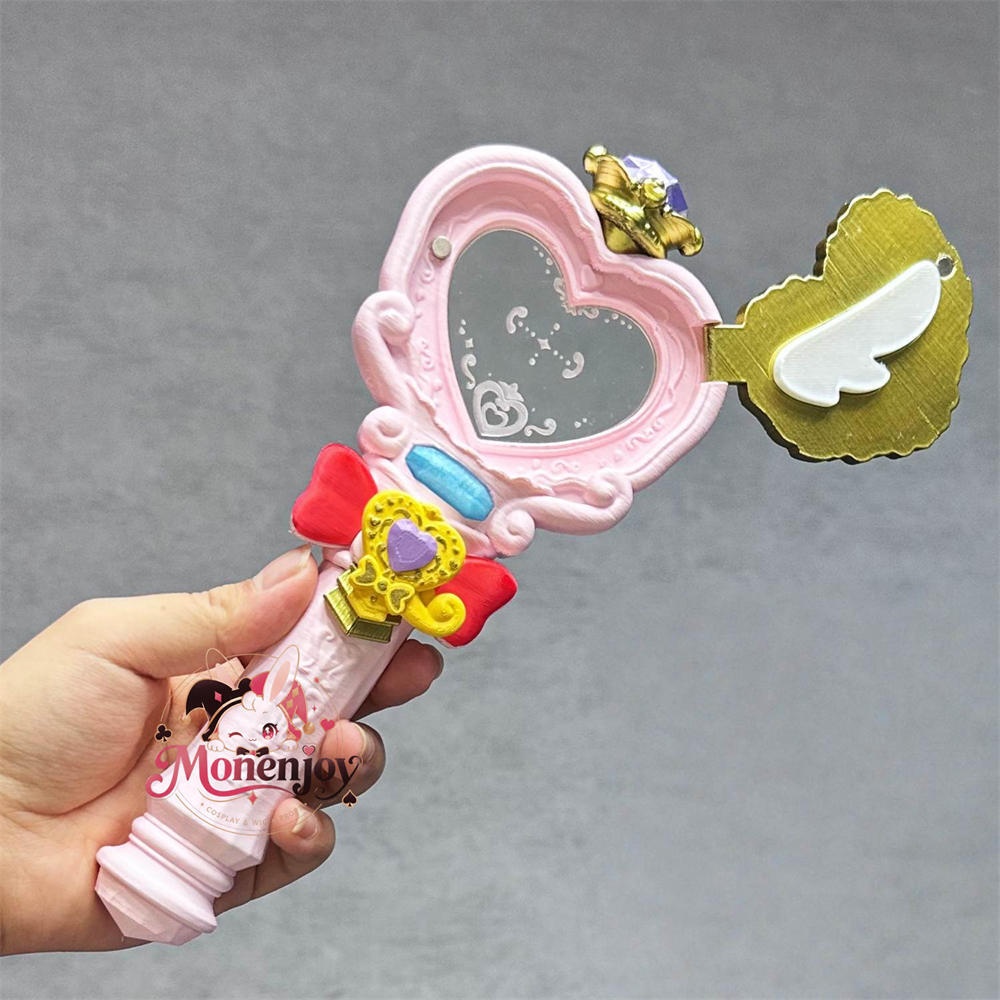 Monenjoy　名探偵プリキュア　たんプリ　明智 あんな　 コスプレ 　キュアアンサー　手持ち物　　プリキットミラールーペ 　PLA材質＋アクリル　萌えグッズ　22cm　イベント撮影道具　コスプレ小物　  2種類モード対応