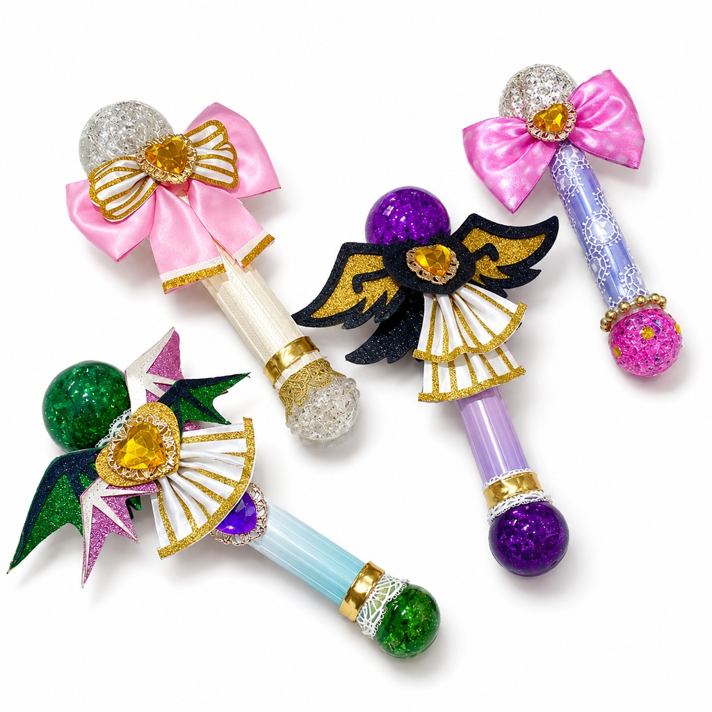 Monenjoy　プリパラ 南 みれぃ 北条そふぃ　東堂 シオン　真中らぁら　マイク　25cm コスプレ道具　舞台道具