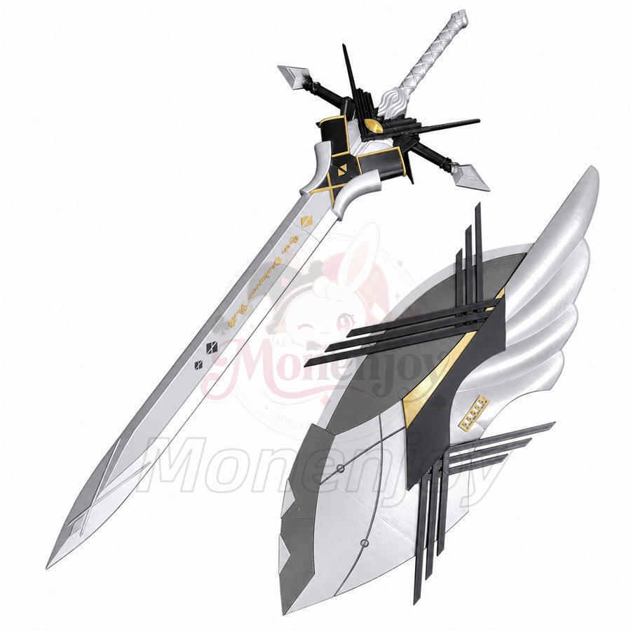 Monenjoy アークナイツ 瑕光（ブレミシャイン）コスプレ武器｜西洋剣125cm＋盾90cm PLA製 レプリカモデル