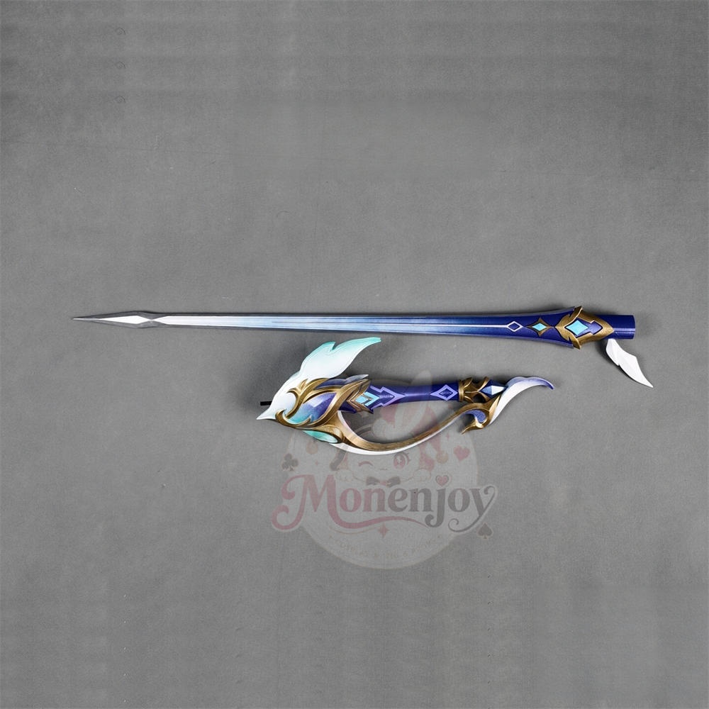 【Monenjoy】原神 オデット 白銀の湖を舞う翼 モチーフ武器 110cm PLA製 コスプレ道具 レプリカ 武器モデル