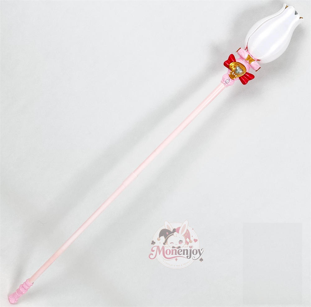 Monenjoy 名探偵プリキュア！森亜るるか キュアアルカナ・シャドウ 法杖 135cm｜コスプレ道具 開閉式・固定式