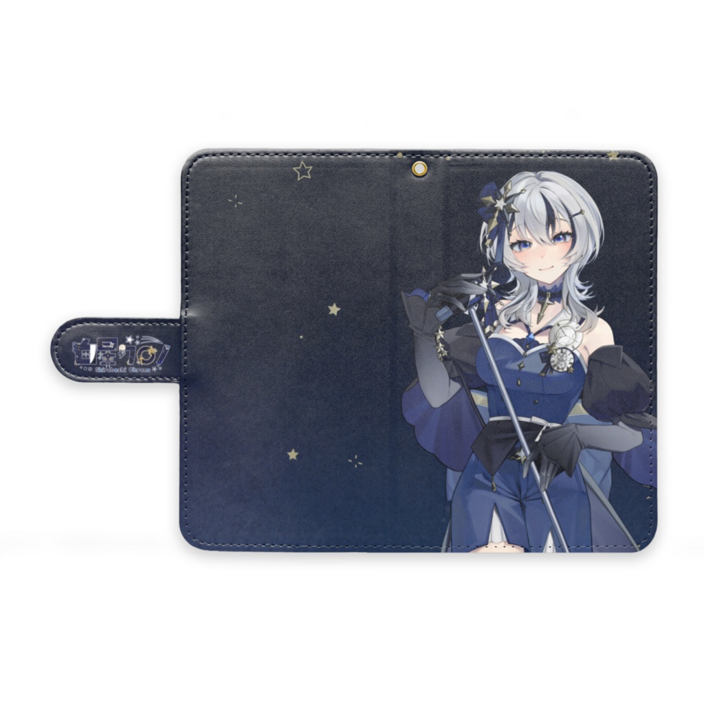 白星クロノ Half Anniversary記念  手帳型Androidケース - M - ストラップ穴 あり イラストA