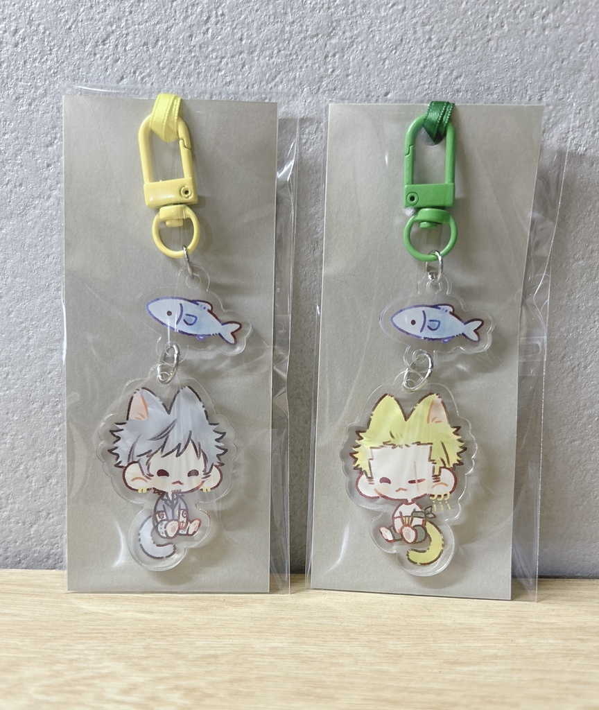 ねこアクリルキーホルダーセット