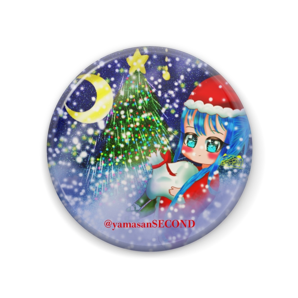 クリスマス缶バッジ