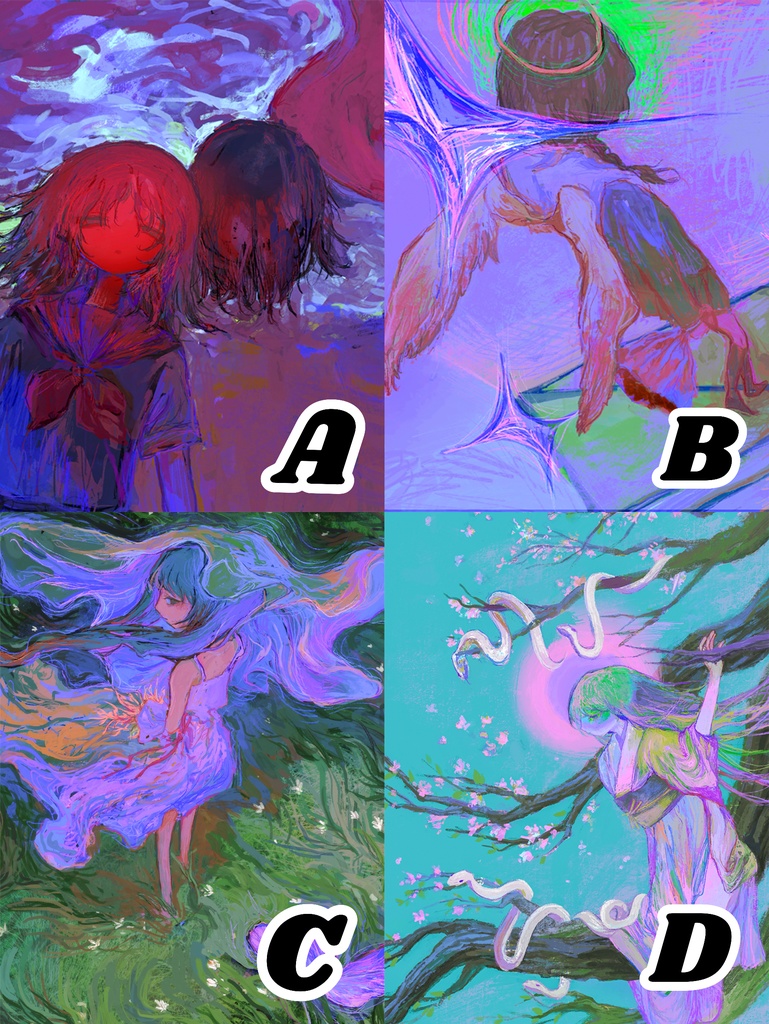 鴞(ふくろう)キラキラアクリル色紙