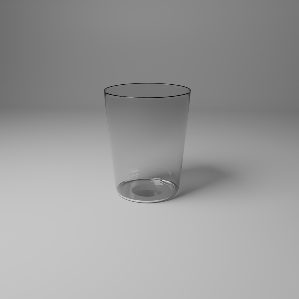 【3D素材-FBX】透明コップ