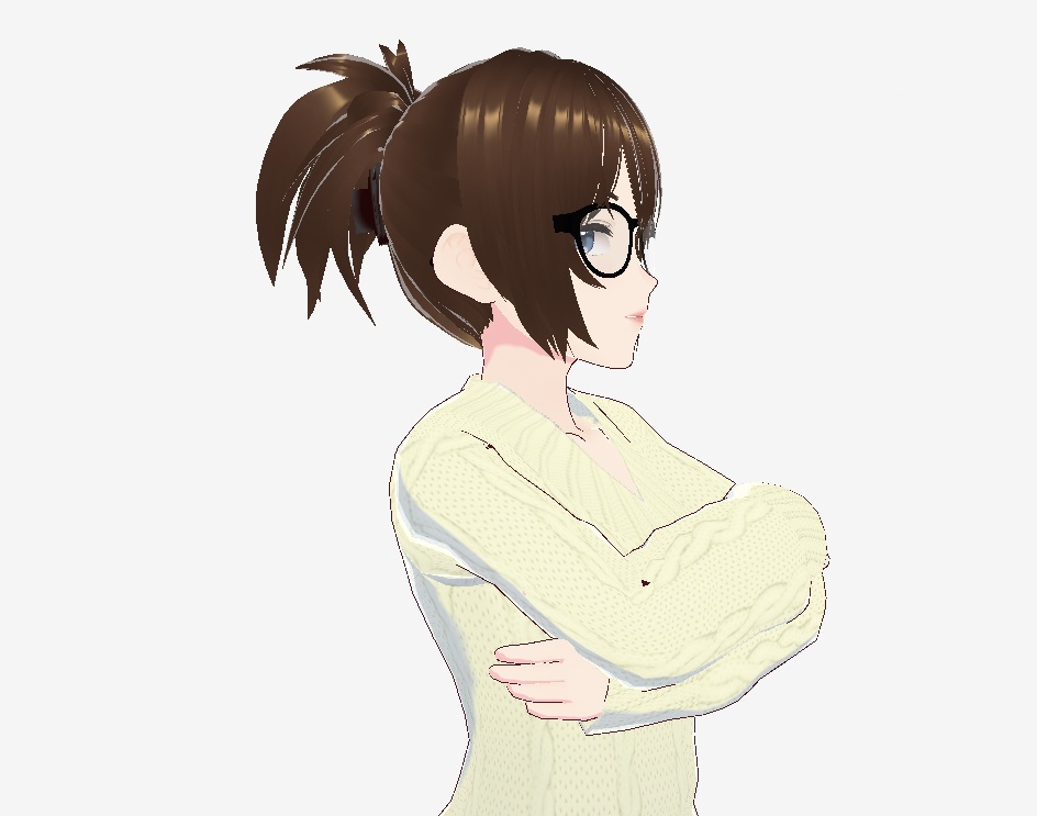 VRoid Clippled Hair Updo