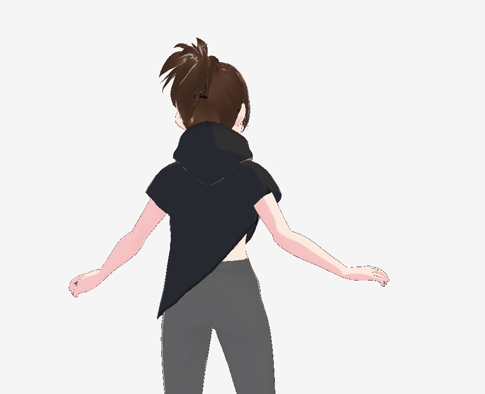 VRoid Asymmetric Hoodie