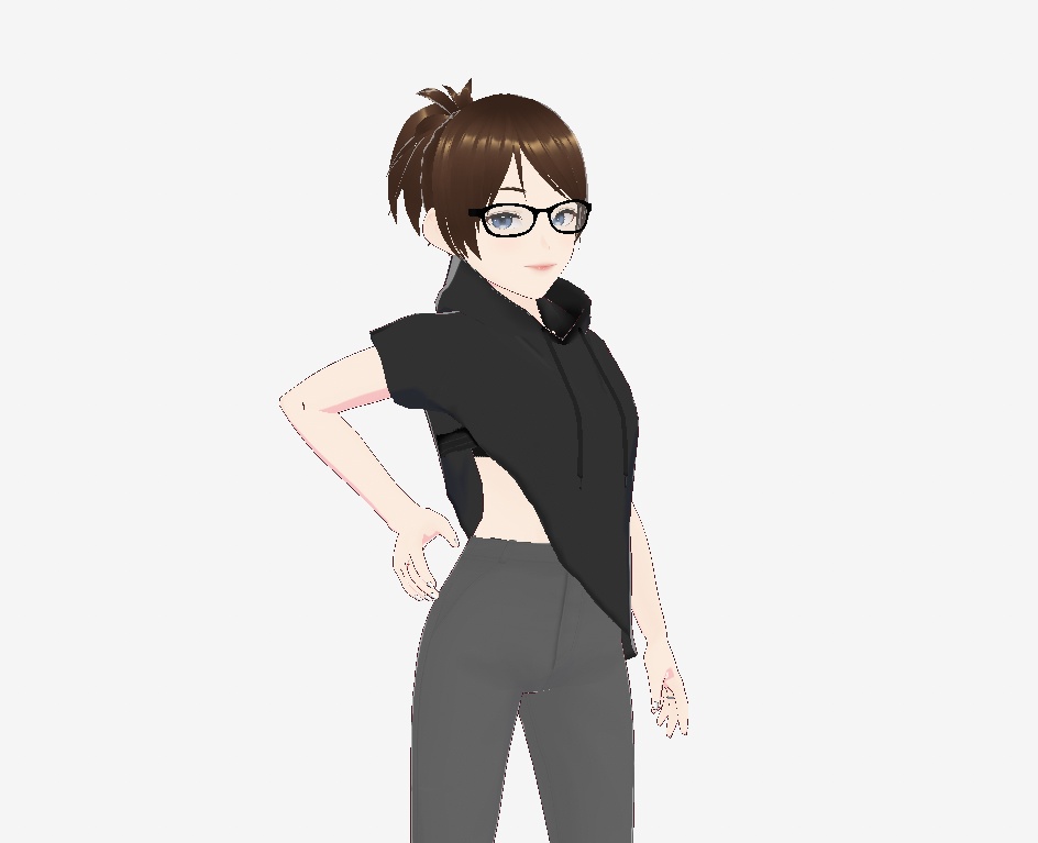 VRoid Asymmetric Hoodie