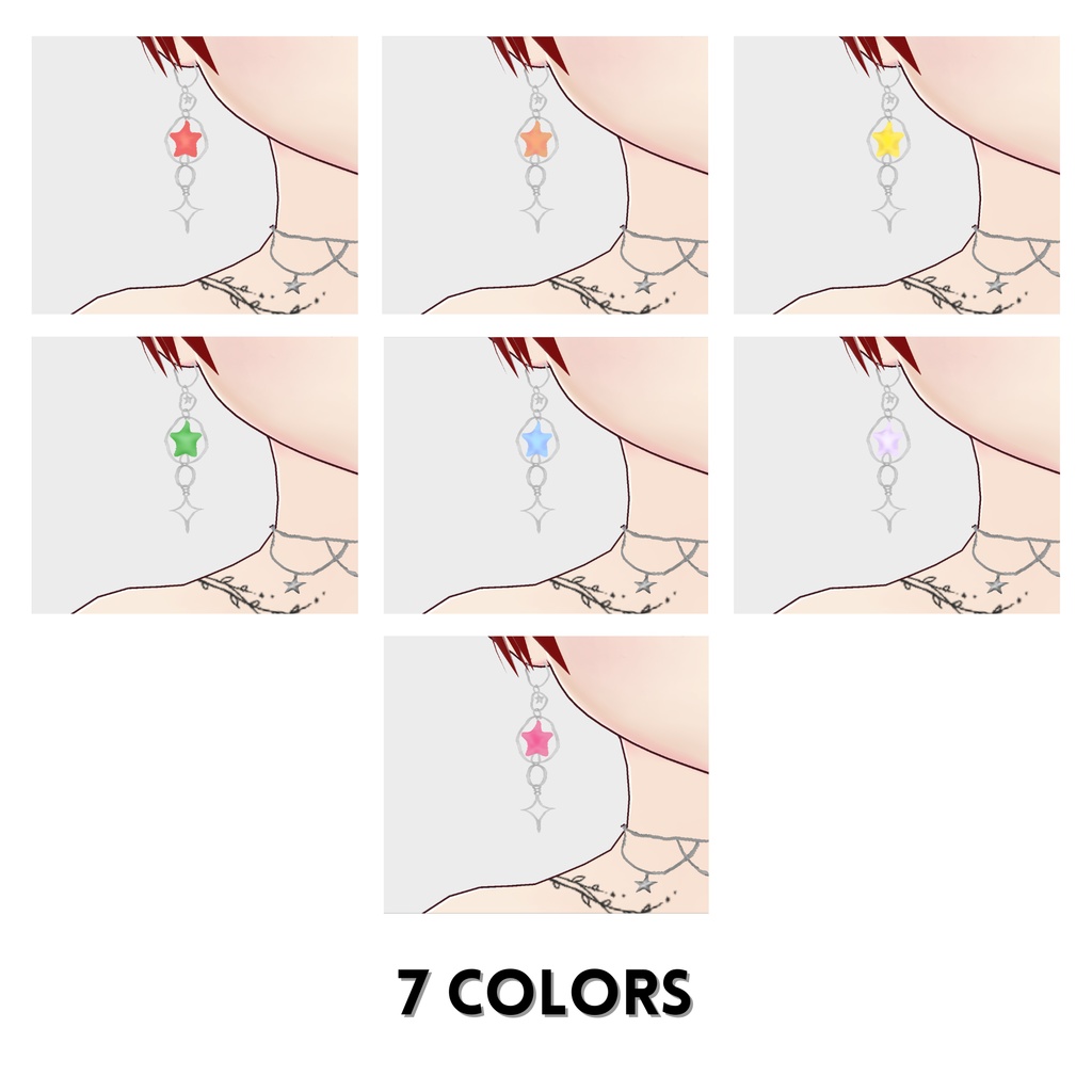 Star Earrings | Multiple Color Variants