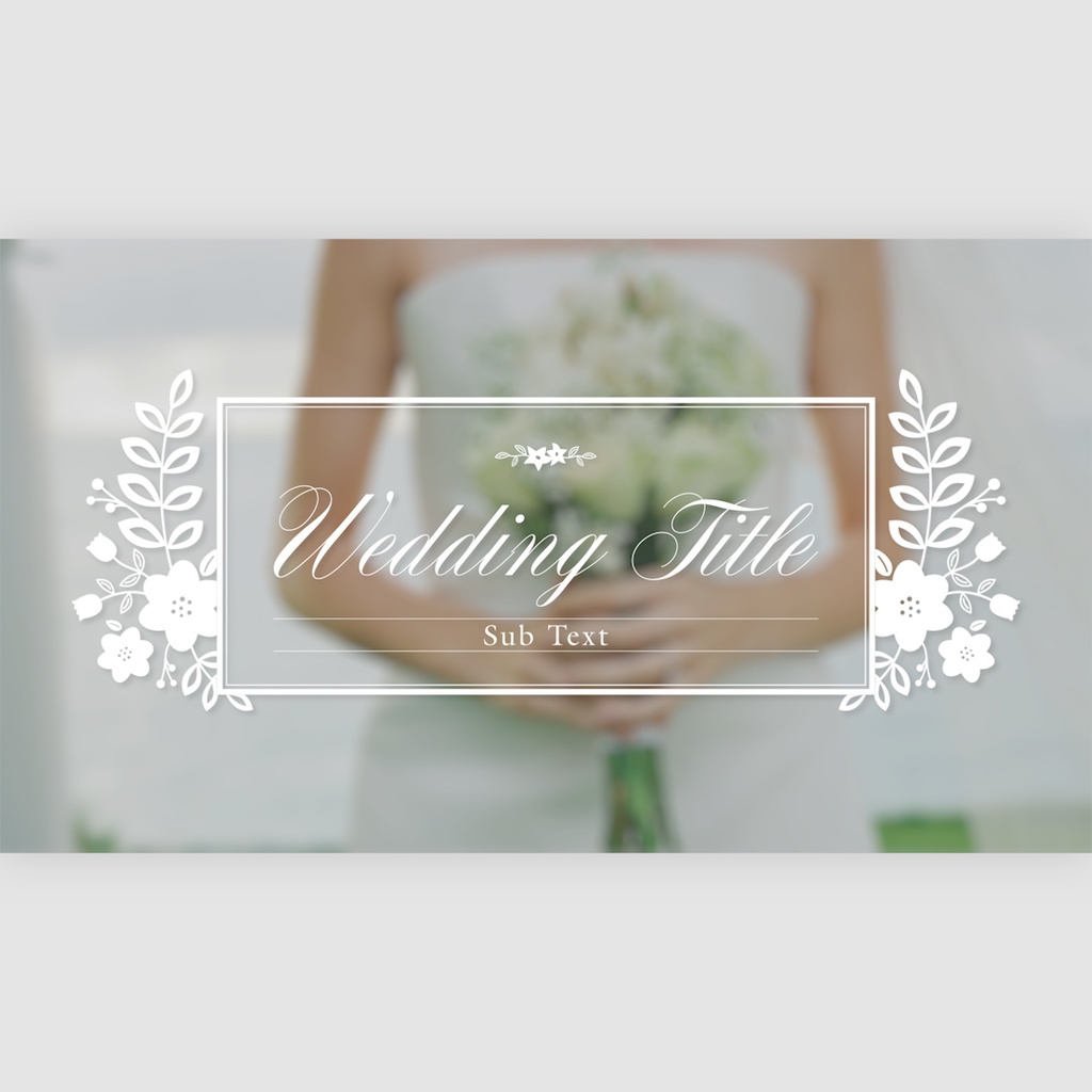 ウェディングタイトル