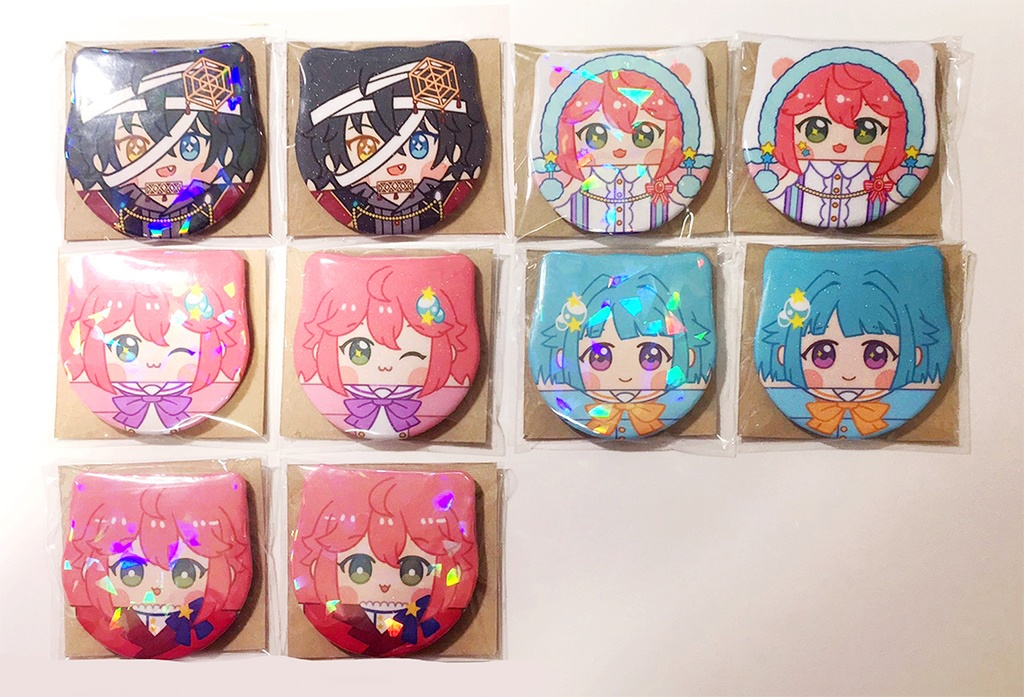 猫耳缶バッチ 姫宮桃李 影片みか 紫之創