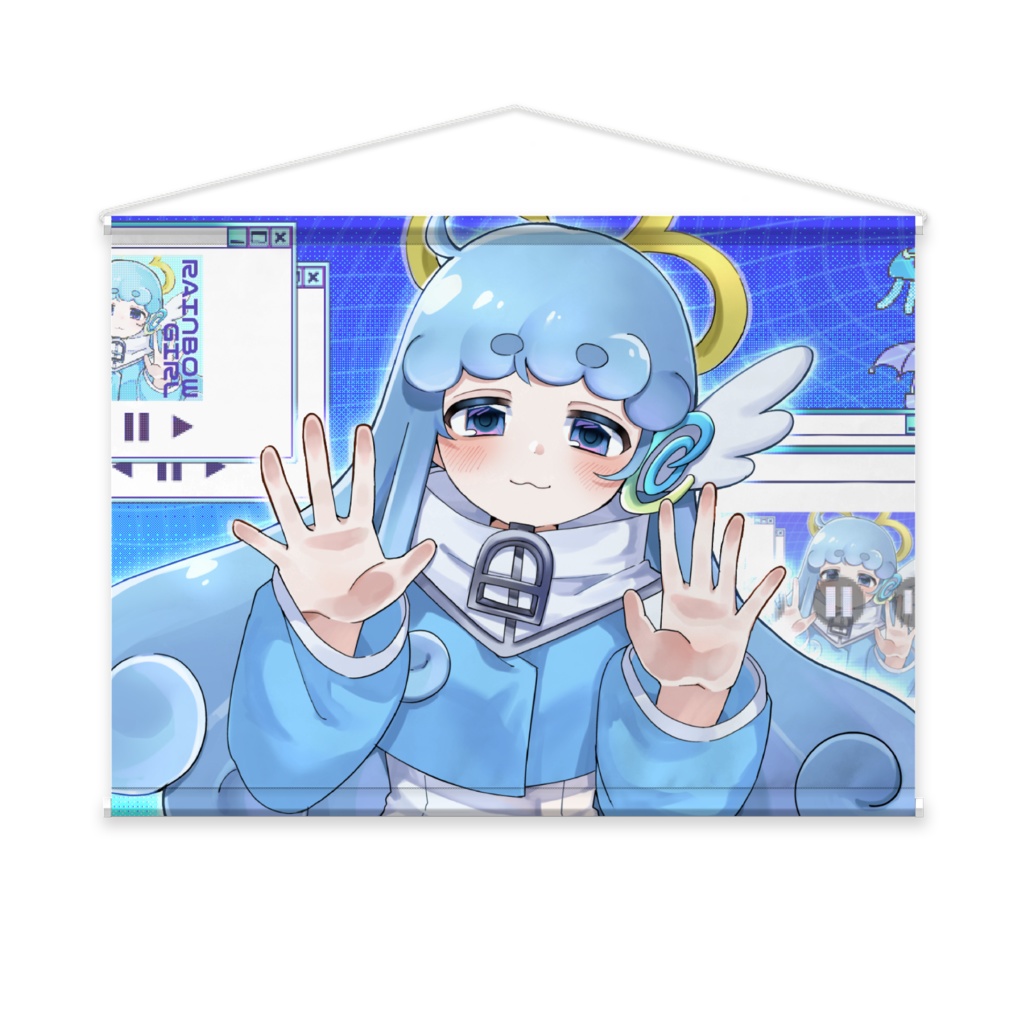 『RAINBOW GIRL/covered by 水縹アオ』タペストリー