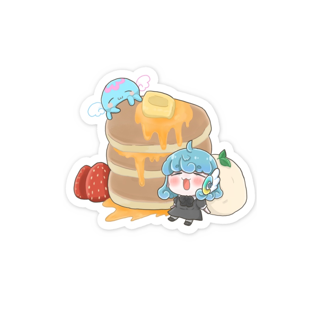 うぃーくえんどぱんけーきステッカー