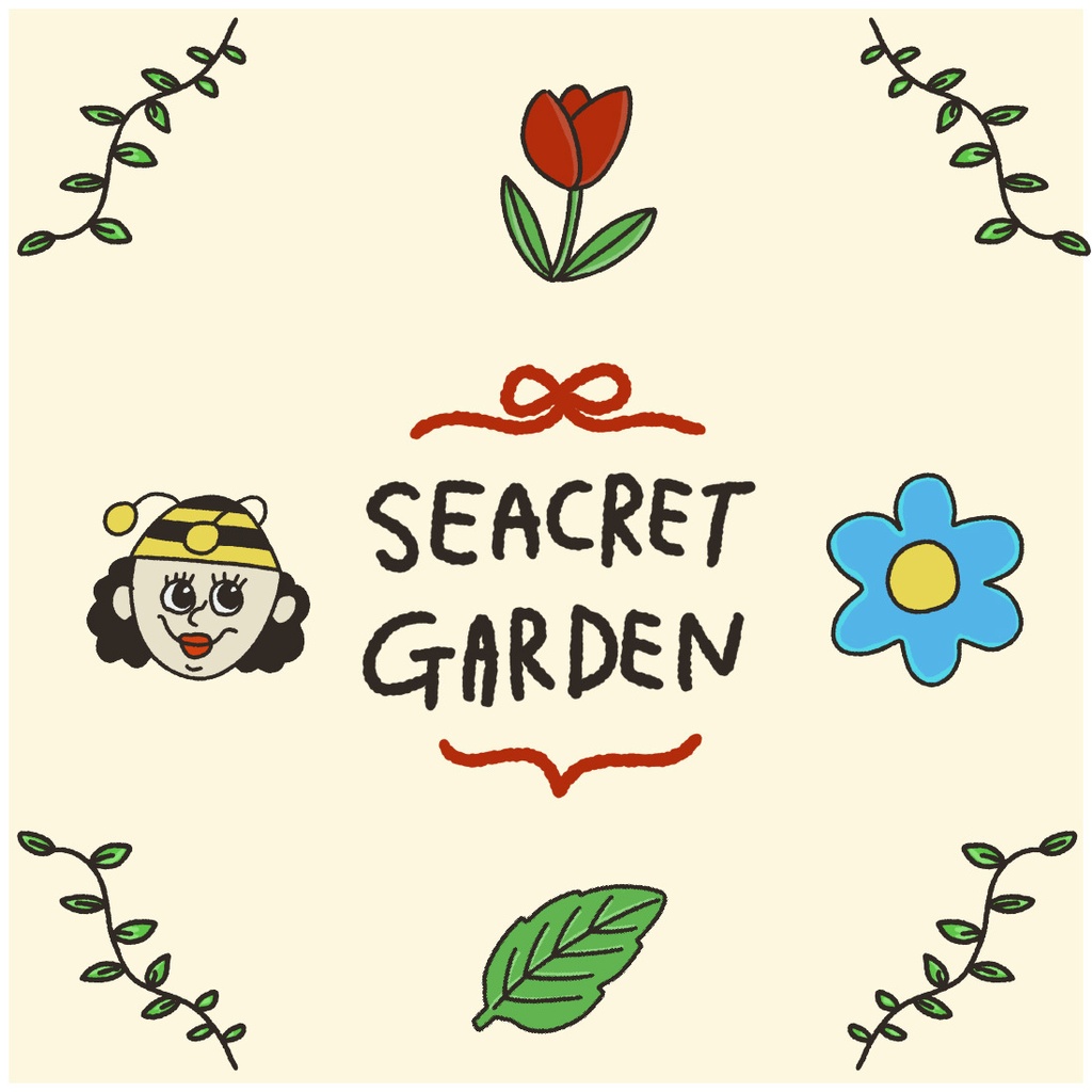 My garden|手描きクリップアートセット(PNG 12点)