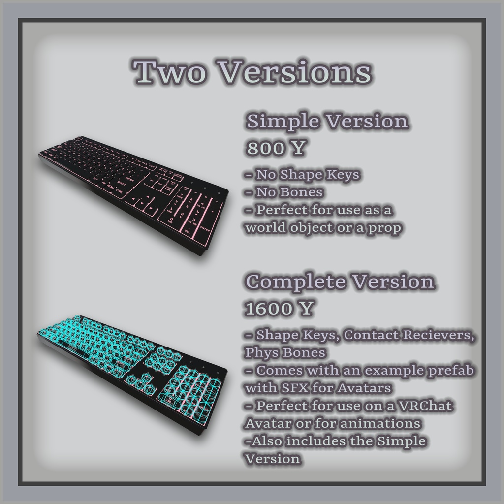 Gaming Keyboard - Interactive Buttons (Avatar)