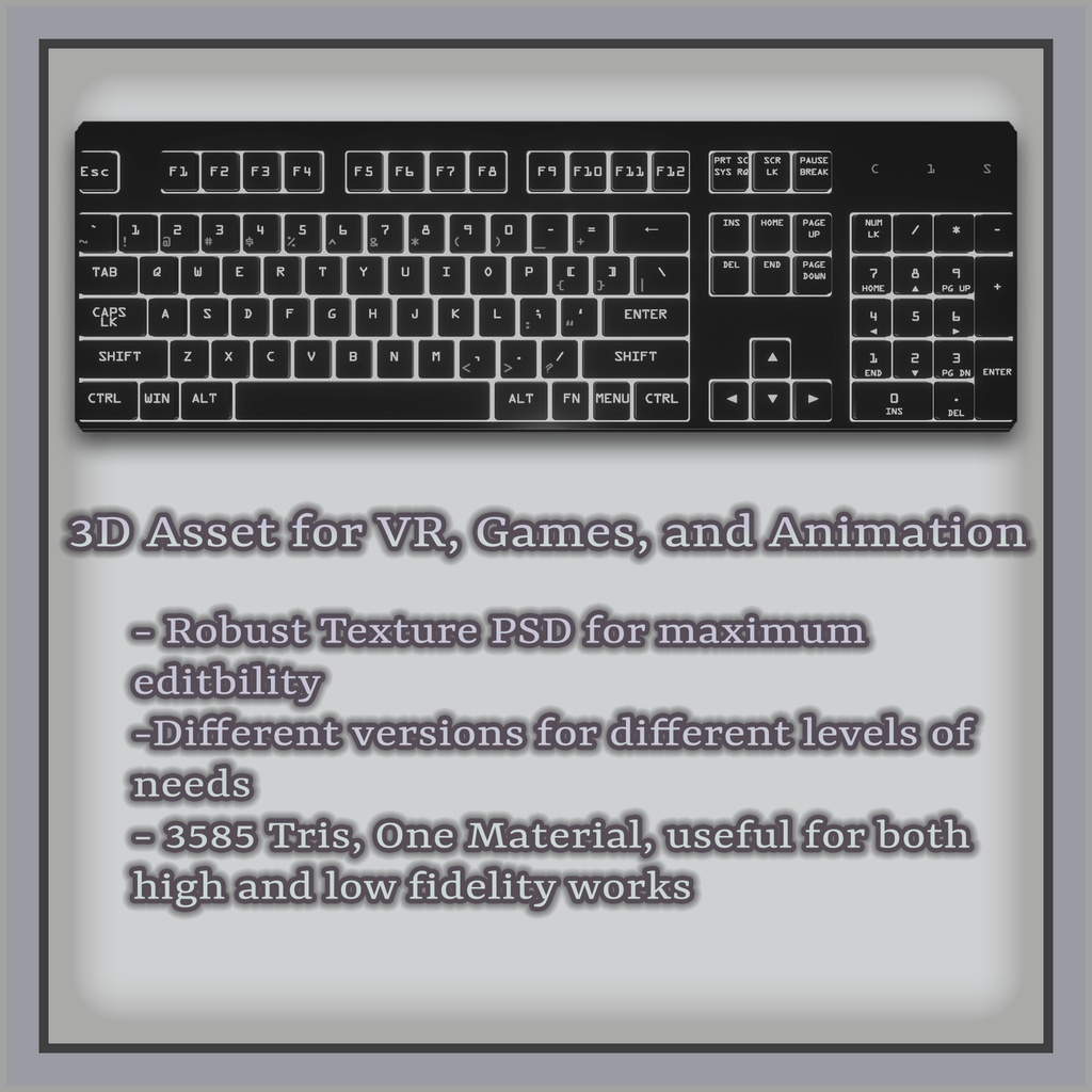 Gaming Keyboard - Interactive Buttons (Avatar)