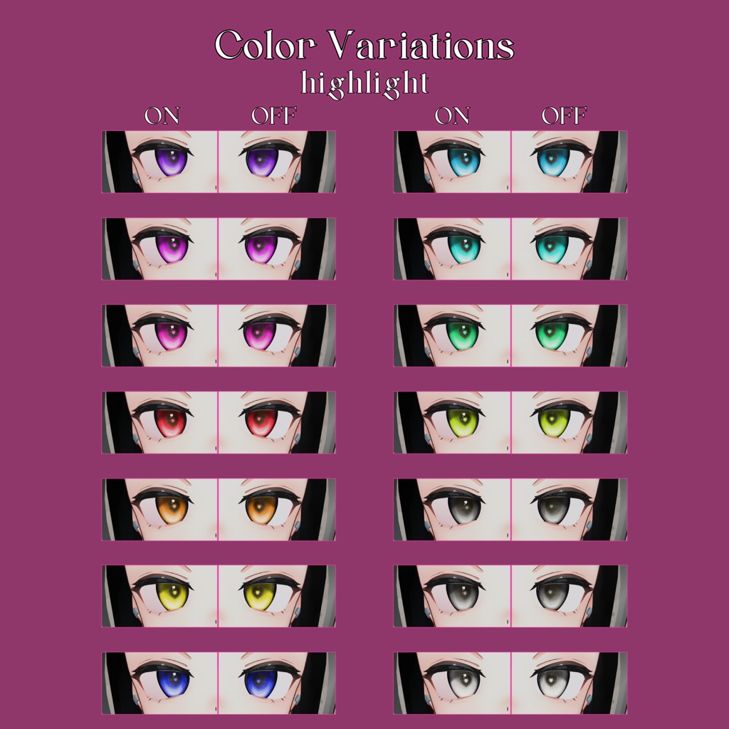 ♥Heart♥ Eye Texture【複数アバター対応】