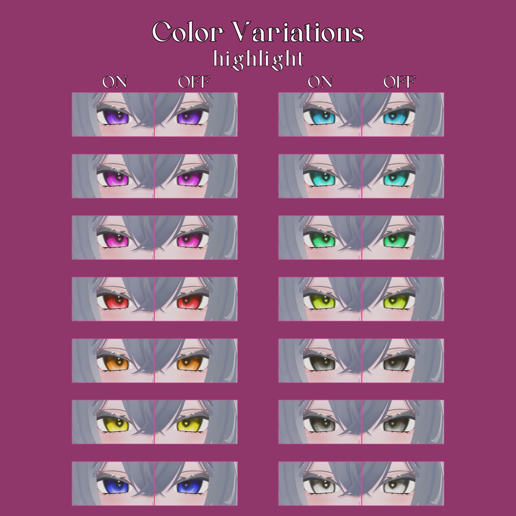 ♥Heart♥ Eye Texture【複数アバター対応】