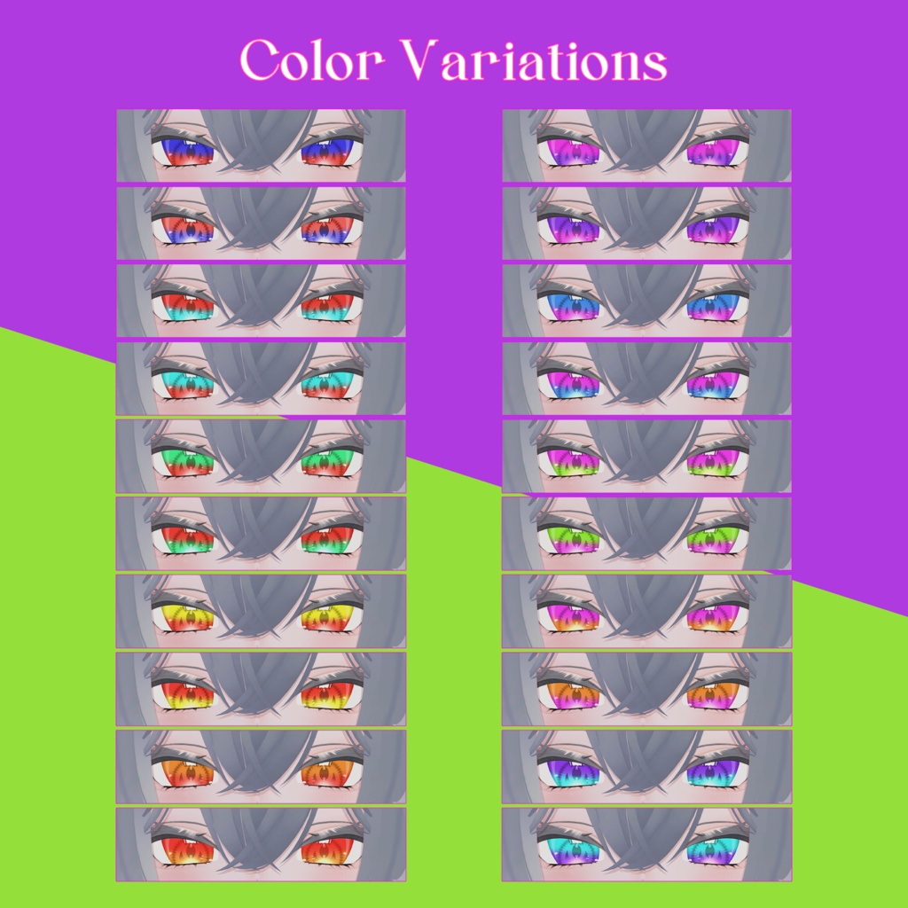 【Free】【40color】❤️🩷🧡💛💚💙バイカラー🩵💜🤎🖤🩶🤍【Rurune】