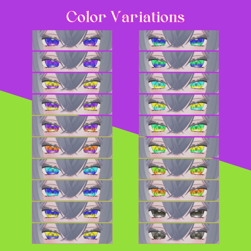 【Free】【40color】❤️🩷🧡💛💚💙バイカラー🩵💜🤎🖤🩶🤍【Rurune】