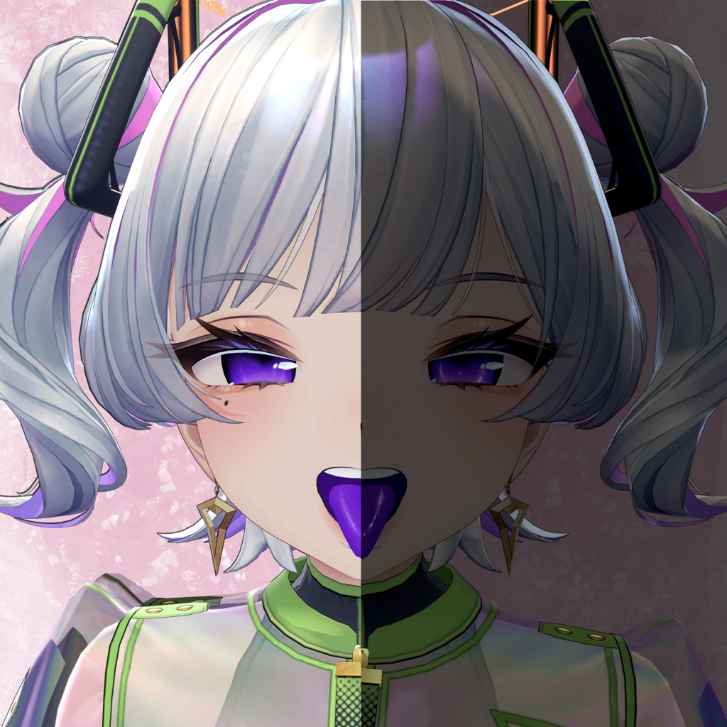 【Free有】K02 Eye&Tongue Texture【K02専用】