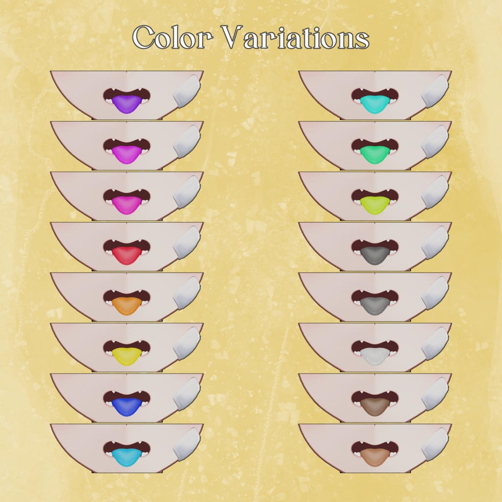 【Free有】Make up&Eye&Tongue Texture【Latte専用】