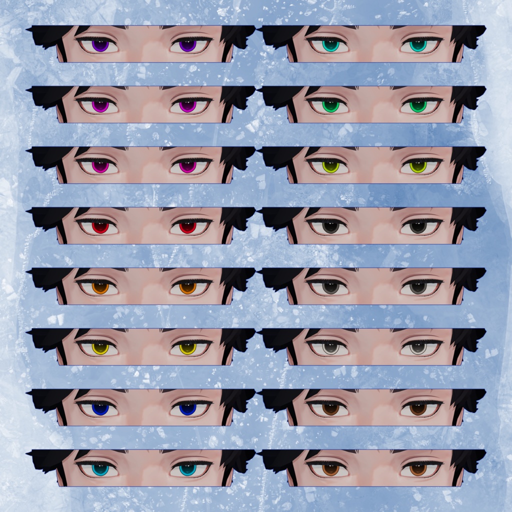 【期間限定無料】【50%OFF】凌岈 Eye&Make up&涙ボクロ&頬の入れ墨 Textureセット【凌岈Ryouga専用】