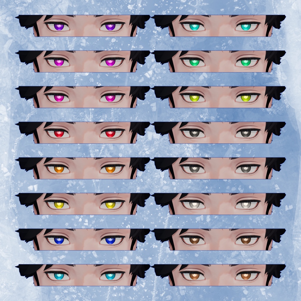 【期間限定無料】【50%OFF】凌岈 Eye&Make up&涙ボクロ&頬の入れ墨 Textureセット【凌岈Ryouga専用】