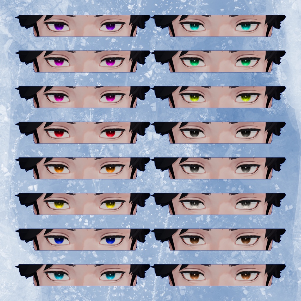 【期間限定無料】【50%OFF】凌岈 Eye&Make up&涙ボクロ&頬の入れ墨 Textureセット【凌岈Ryouga専用】