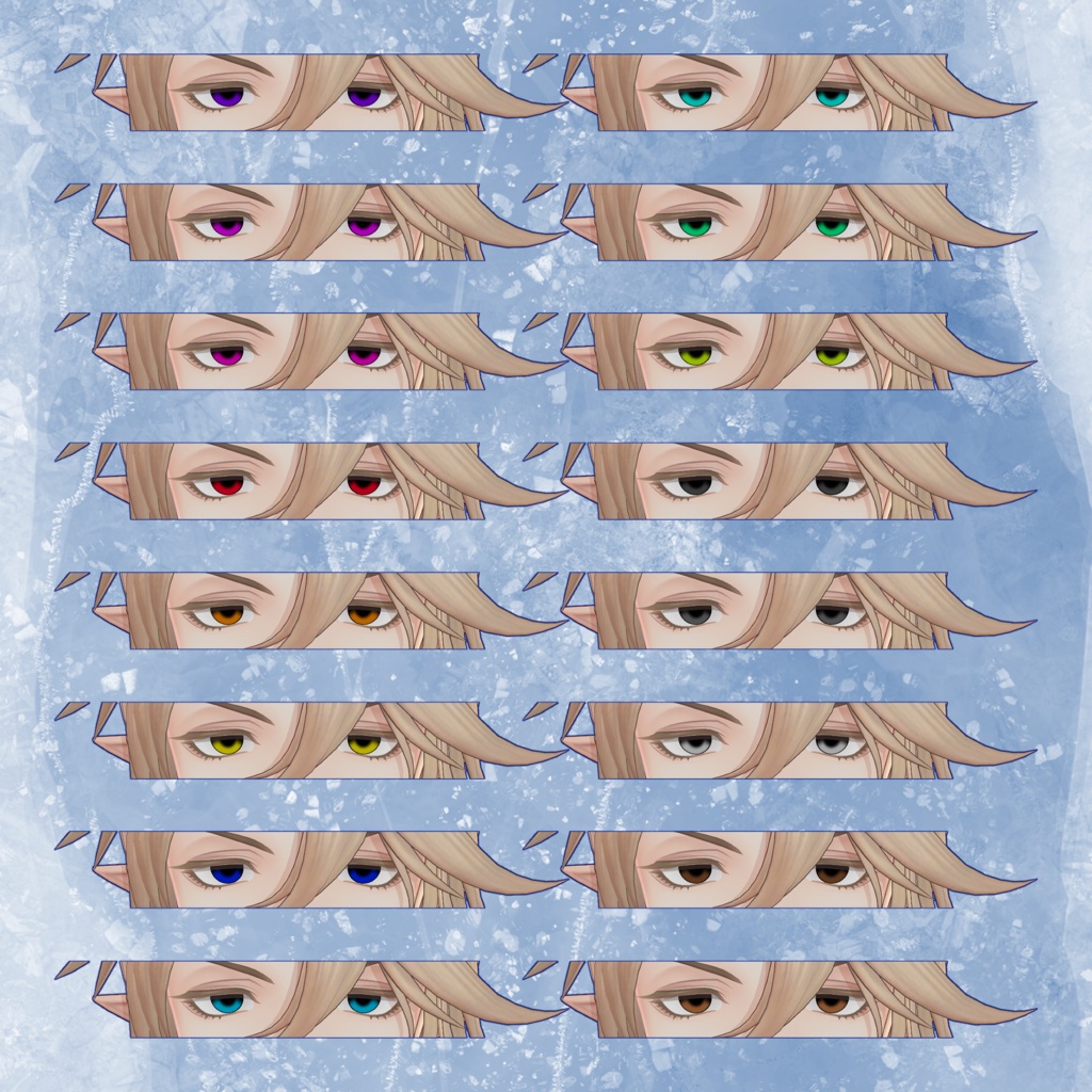 【期間限定無料】【50%OFF】翠琉 Eye&Make up&涙ボクロ&頬の入れ墨 Textureセット【翠琉Seiru専用】