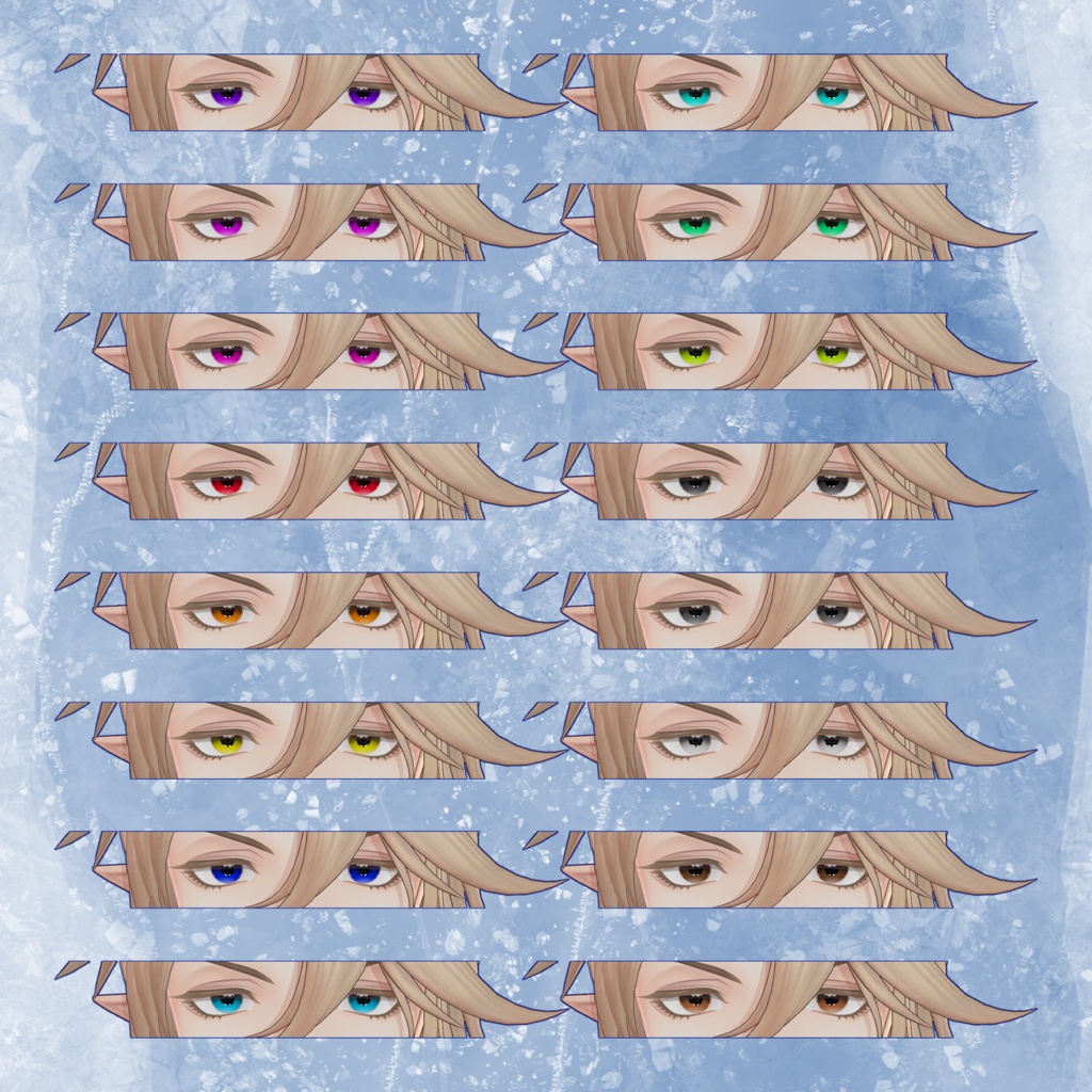 【期間限定無料】【50%OFF】翠琉 Eye&Make up&涙ボクロ&頬の入れ墨 Textureセット【翠琉Seiru専用】