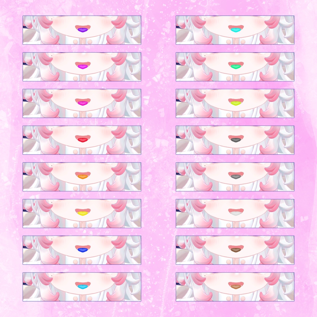 【期間限定無料】【50%OFF】もなと Eye&Tongue TextureセットPack【もなと-monato-専用】